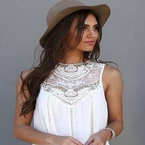 BOHO LACE GARDEN PARTY DRESS